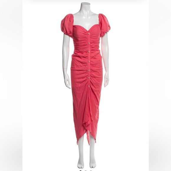 RONNY KOBO LINEN BLEND
STEVIE DRESS IN PETAL PINK SIZE MEDIUM NWT - Picture 3 of 8